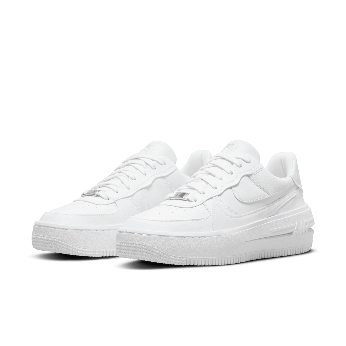 Women's Nike Air Force 1 PLT.AF.ORM (White/Summit White-White) - Women's Nike Air Force 1 PLT.AF.ORM (White/Summit White-White) - 