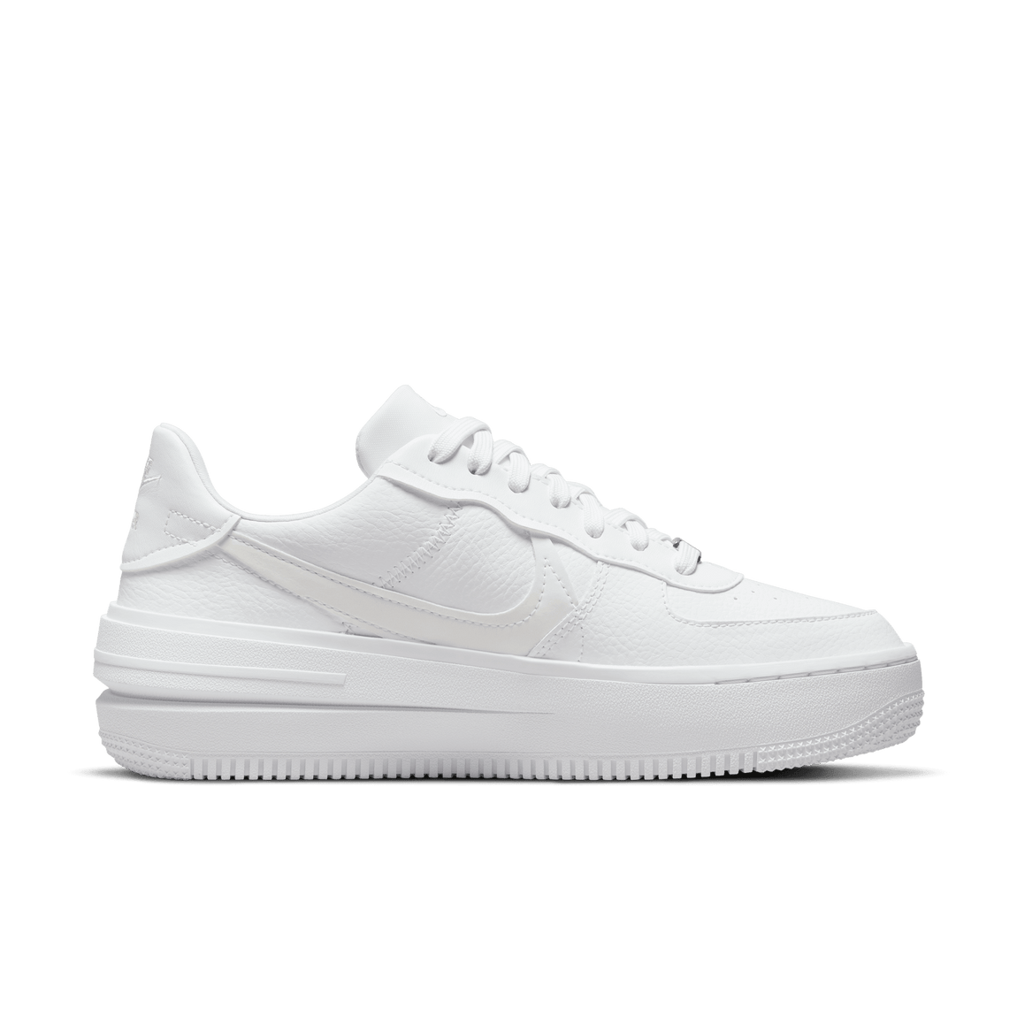 Women's Nike Air Force 1 PLT.AF.ORM (White/Summit White-White) - Women's Nike Air Force 1 PLT.AF.ORM (White/Summit White-White) - 
