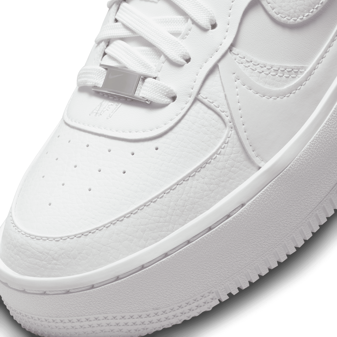 Women's Nike Air Force 1 PLT.AF.ORM (White/Summit White-White) - Women's Nike Air Force 1 PLT.AF.ORM (White/Summit White-White) - 