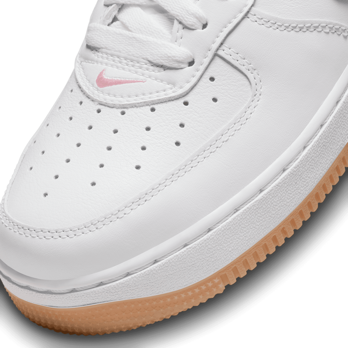 Nike Air Force 1 Low Retro (White/Pink/Gum Yellow-Metallic Gold) - Nike Air Force 1 Low Retro (White/Pink/Gum Yellow-Metallic Gold) - 