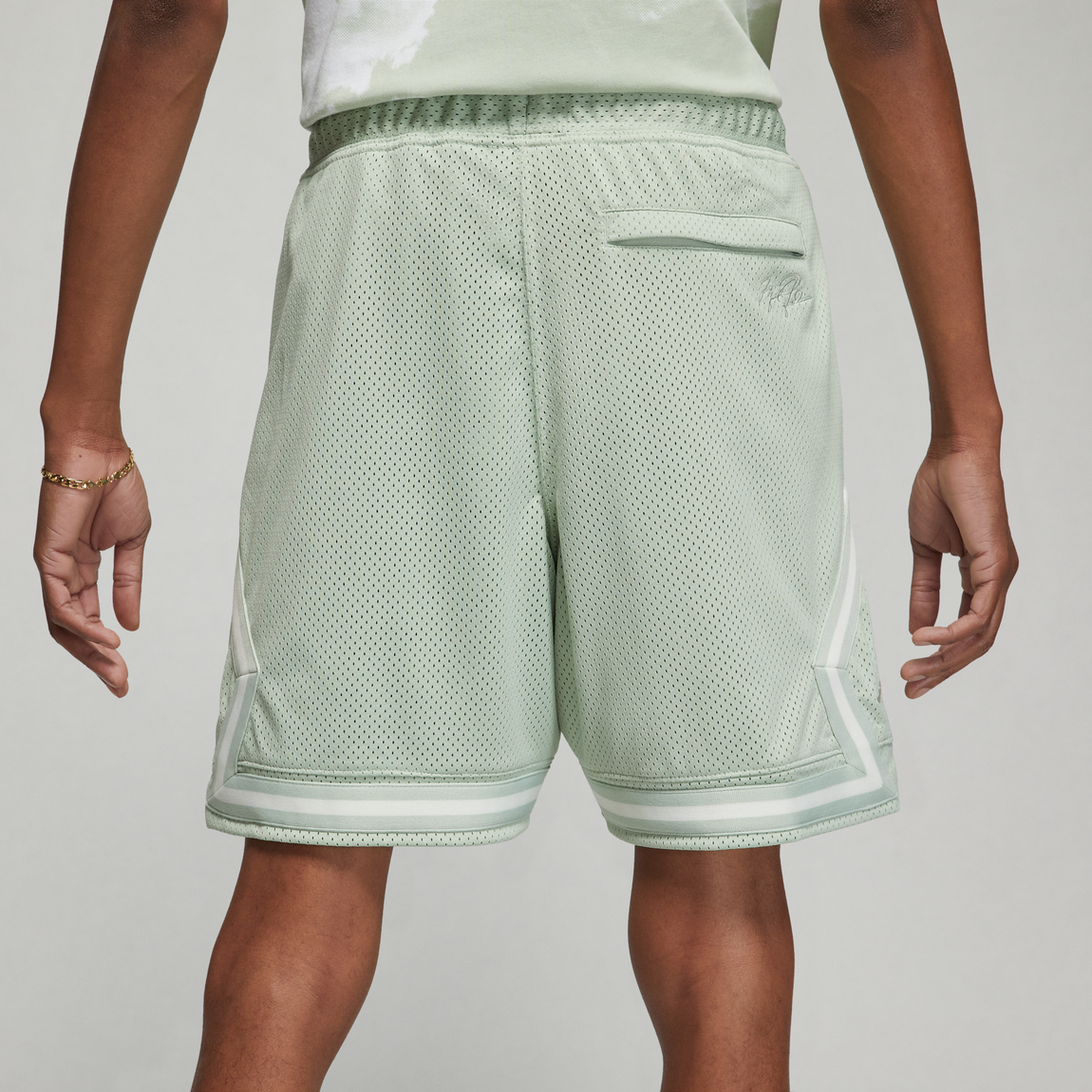 Jordan Dri-Fit Sport BC Diamond Shorts (White/Black-White) - Jordan Dri-Fit Sport BC Diamond Shorts (White/Black-White) - 