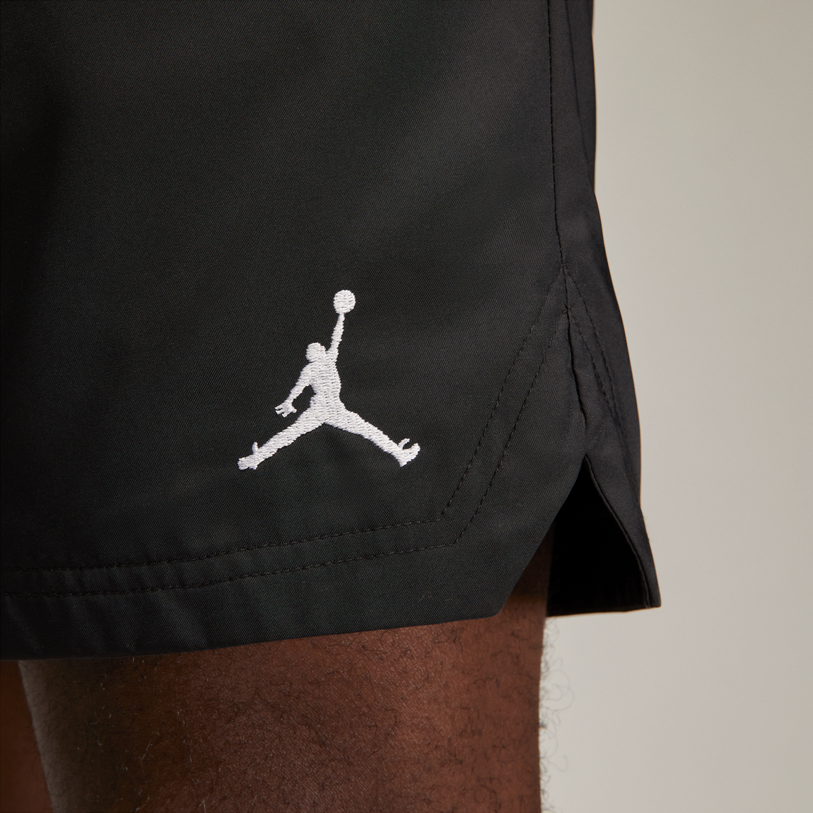 Jordan Essential Poolside Shorts (Black/White) - Jordan Essential Poolside Shorts (Black/White) - 