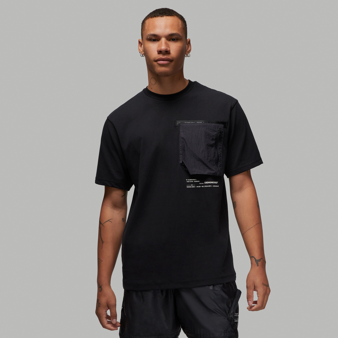 Jordan 23 Engineered Statement Tee (Black) - Jordan 23 Engineered Statement Tee (Black) - 