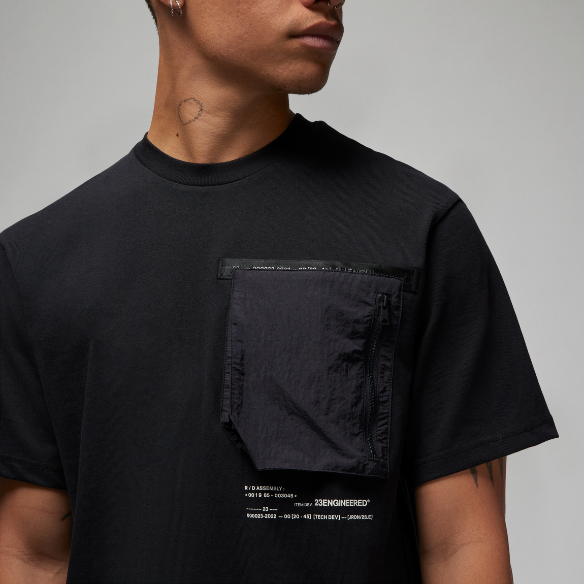 Jordan 23 Engineered Statement Tee (Black) - Jordan 23 Engineered Statement Tee (Black) - 