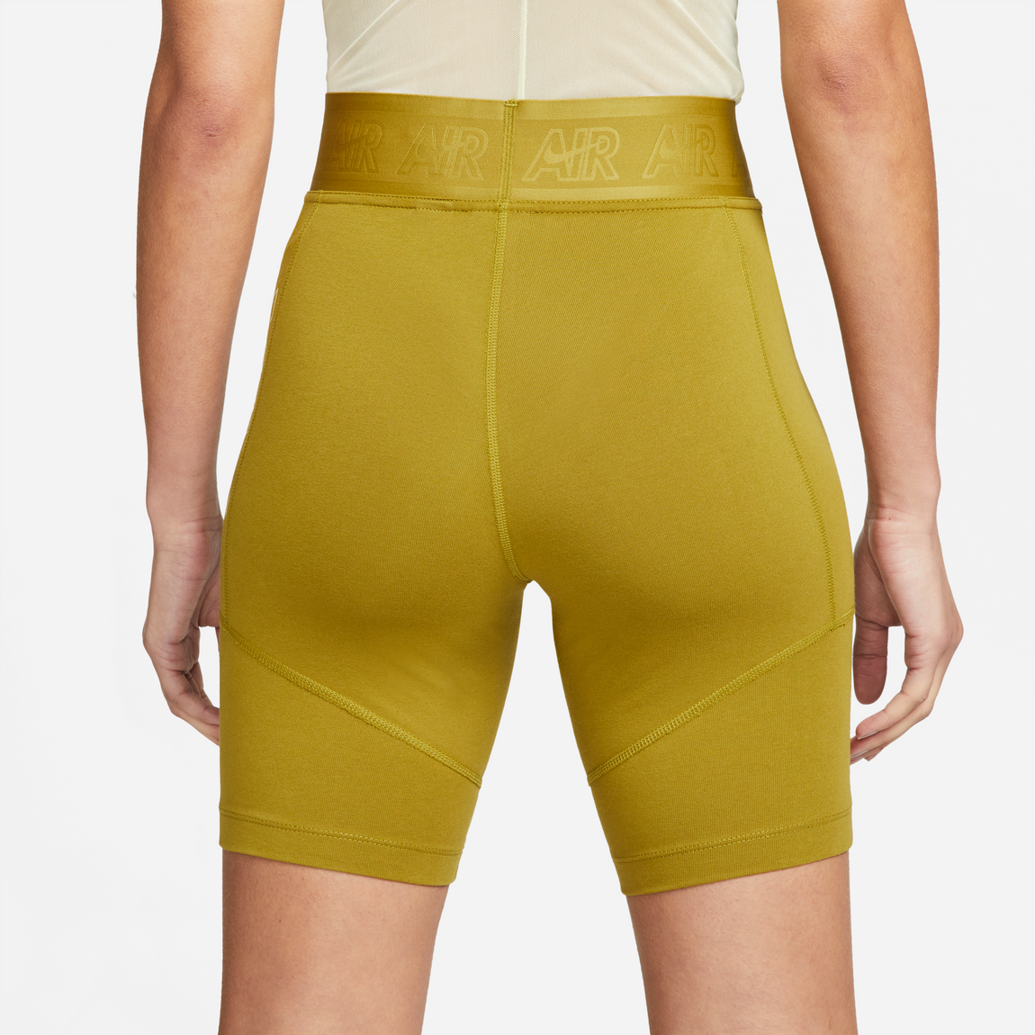 Nike Women's Bike Shorts (Desert Moss/Barley/Lemon Drop) - Nike Women's Bike Shorts (Desert Moss/Barley/Lemon Drop) - 
