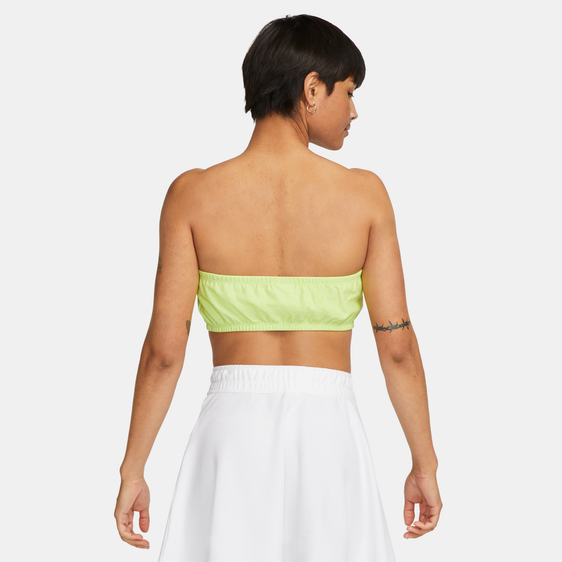 Nike Women's Pique Bandeau Top (Atomic Green/Barely Volt) - Nike Women's Pique Bandeau Top (Atomic Green/Barely Volt) - 