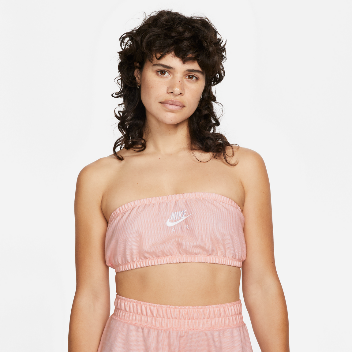 Nike Women's Pique Bandeau Top (Atmoshpere/White) - Nike Women's Pique Bandeau Top (Atmoshpere/White) - 