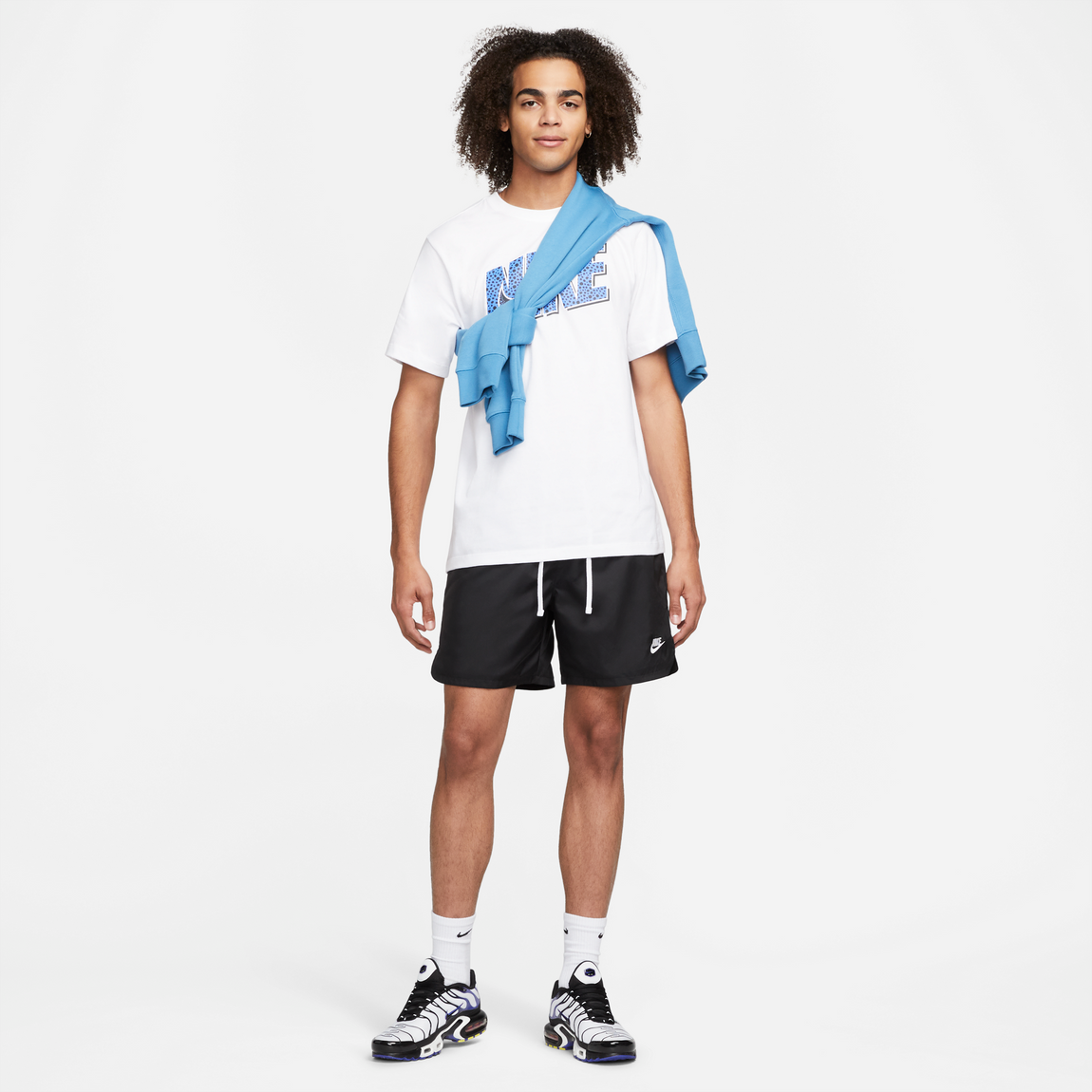 Nike Sportswear Sport Essentials Shorts (Black/White) - Nike Sportswear Sport Essentials Shorts (Black/White) - 