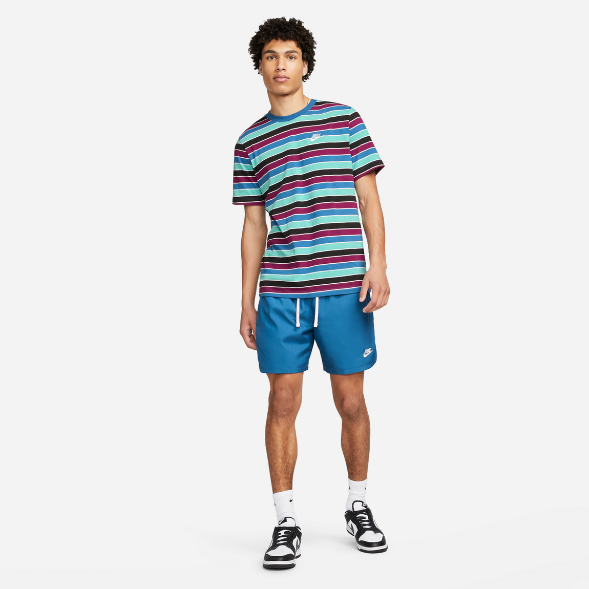 Nike Sportswear Sport Essentials Shorts (Dark Marina Blue/White) - Nike Sportswear Sport Essentials Shorts (Dark Marina Blue/White) - 