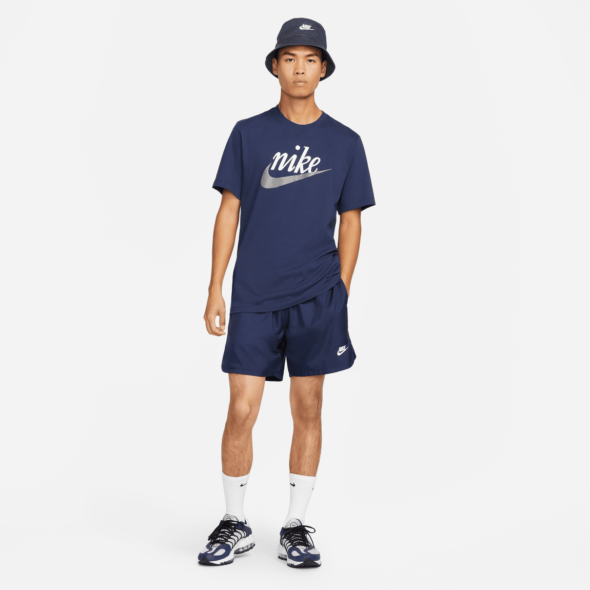 Nike Sportswear Sport Essentials Shorts (Midnight Navy/White) - Nike Sportswear Sport Essentials Shorts (Midnight Navy/White) - 