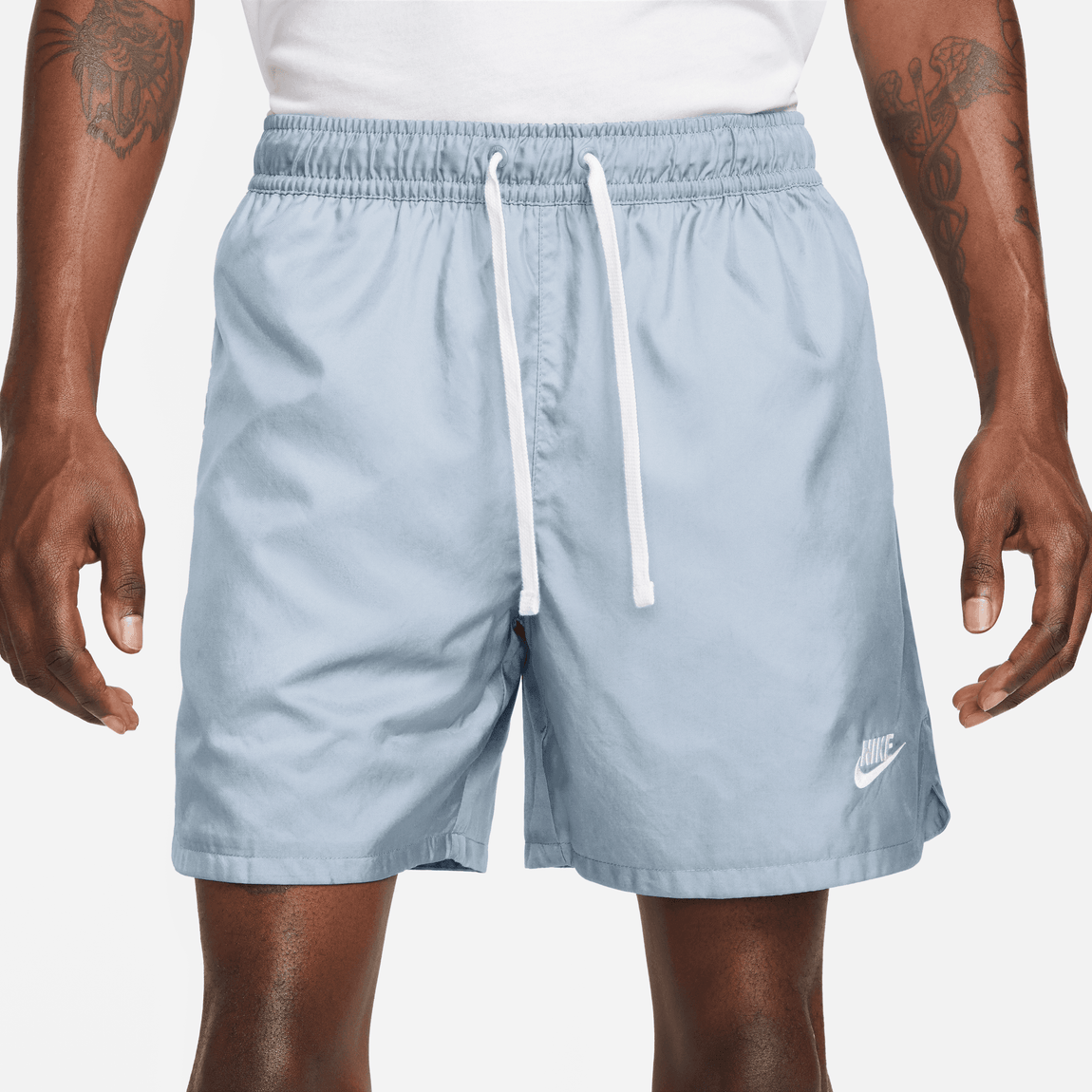 Nike Sportswear Sport Essentials Shorts (Ashen Slate/White) - Nike Sportswear Sport Essentials Shorts (Ashen Slate/White) - 