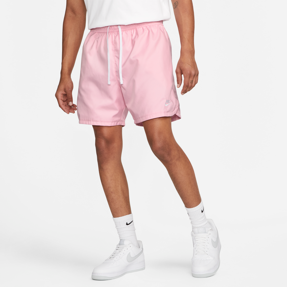 Nike Sportswear Sport Essentials Shorts (Medium Soft Pink/White) - Nike Sportswear Sport Essentials Shorts (Medium Soft Pink/White) - 