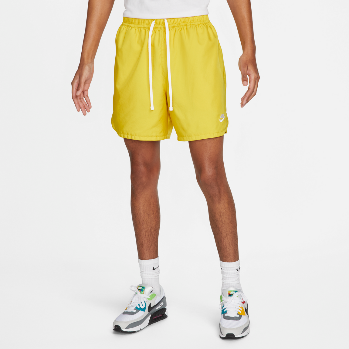 Nike Sportswear Sports Essential Shorts (Vivid Sulfur/White) - Nike Sportswear Sports Essential Shorts (Vivid Sulfur/White) - 