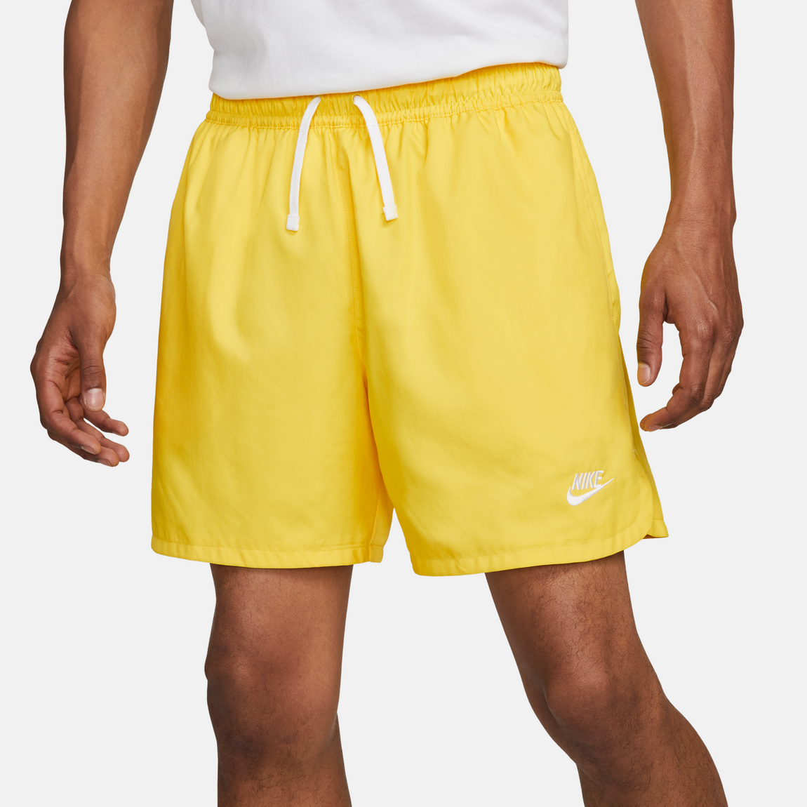 Nike Sportswear Sport Essentials Shorts (Yellow Strike/White) - Nike Sportswear Sport Essentials Shorts (Yellow Strike/White) - 