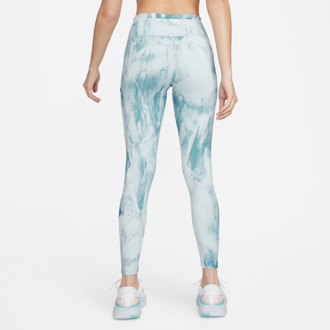Nike Women's Epic Luxe 7/8 Pocket Running Leggings (Boarder Blue/Ashen Slate/Reflective Silver) - Nike Women's Epic Luxe 7/8 Pocket Running Leggings (Boarder Blue/Ashen Slate/Reflective Silver) - 