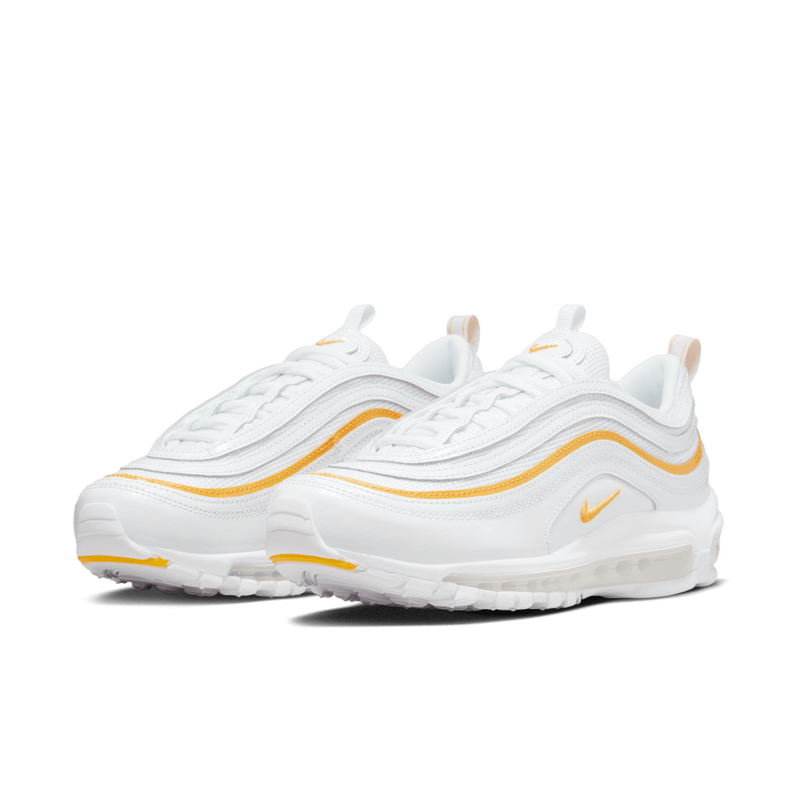 Women's Nike Air Max 97 (White/University Gold) - Women's Nike Air Max 97 (White/University Gold) - 