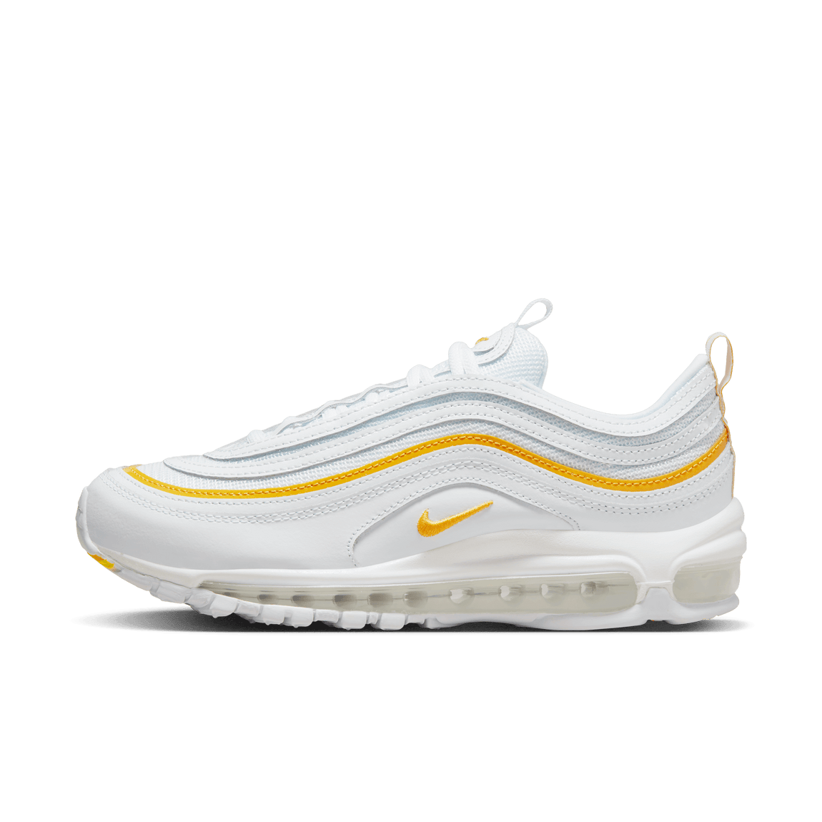 Women's Nike Air Max 97 (White/University Gold) - Women's Nike Air Max 97 (White/University Gold) - 