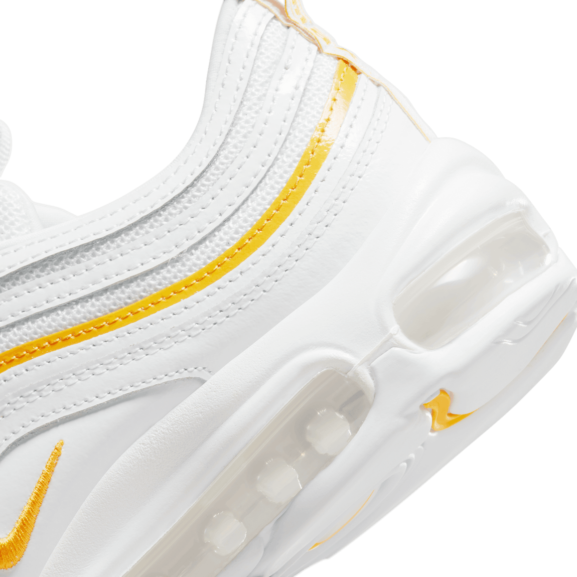 Women's Nike Air Max 97 (White/University Gold) - Women's Nike Air Max 97 (White/University Gold) - 