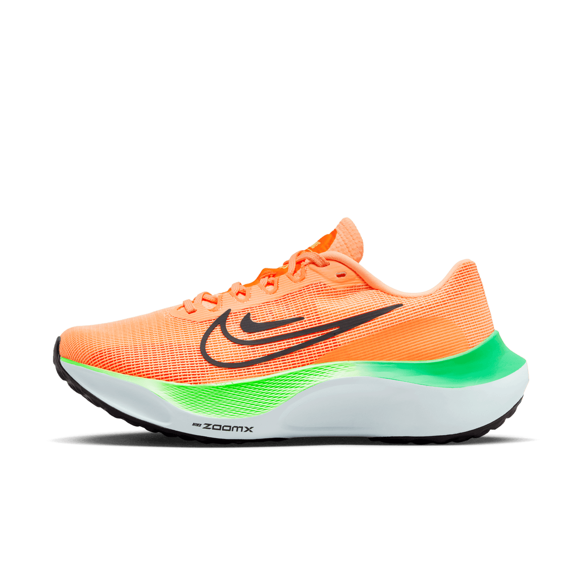 Nike Free 5.0 Volt Neon Orange/black Running Shoes Lace Up Women's Size 6