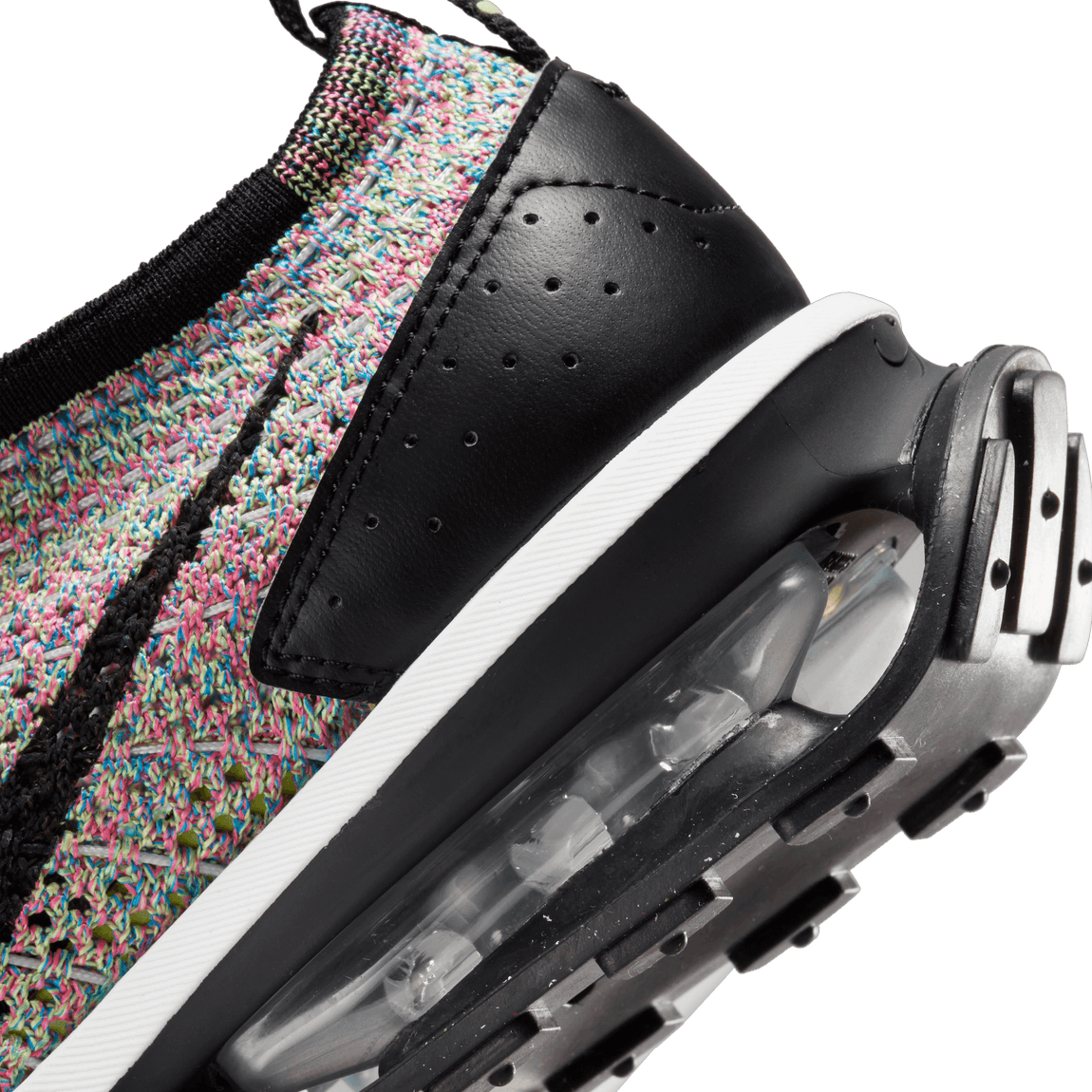 Nike Women's Air Max Flyknit Racer (Ghost Green/Black-Pink Blast-Photo Blue)