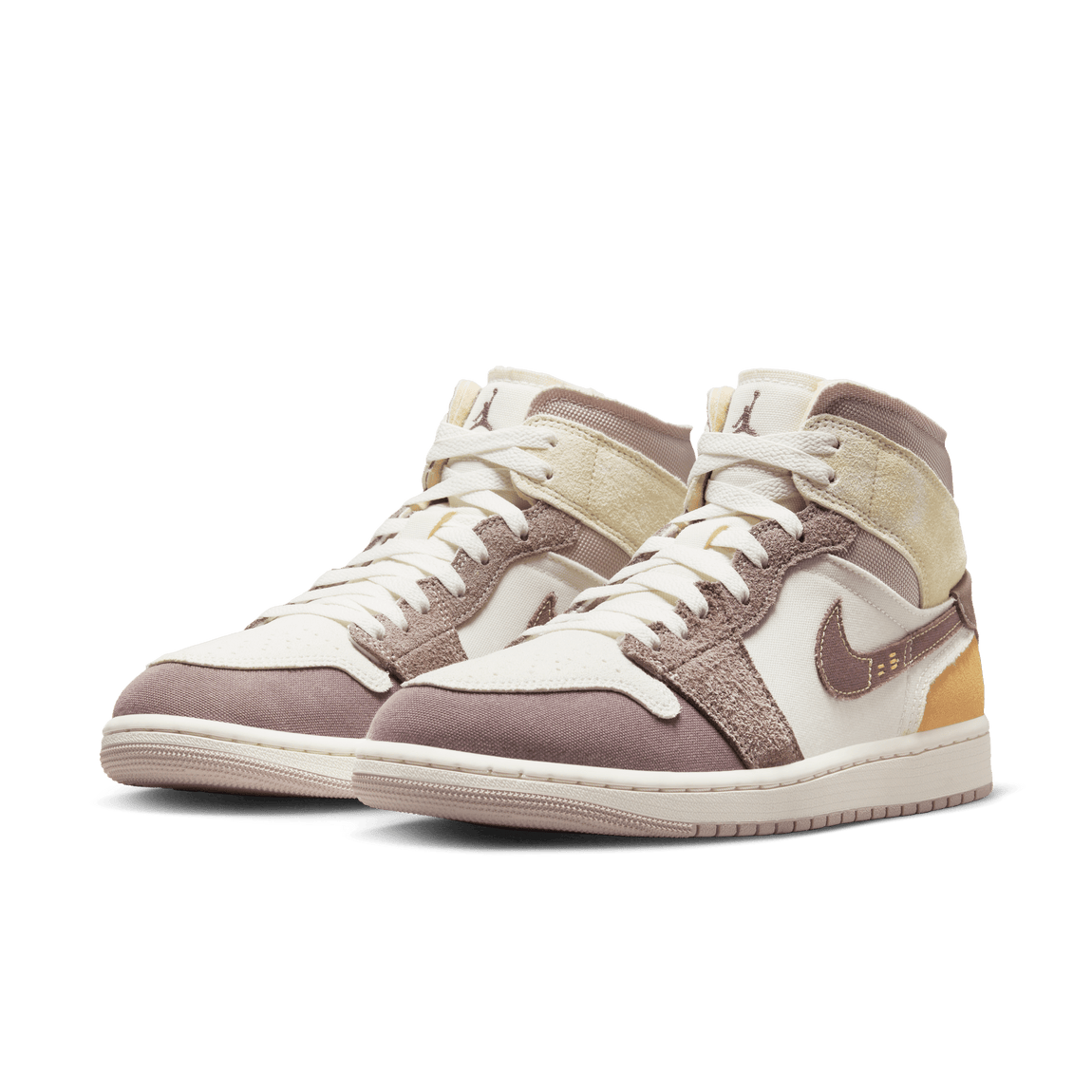 Air Jordan 1 Mid SE Craft (Sail/Taupe Haze-Fossil Stone) - Air Jordan 1 Mid SE Craft (Sail/Taupe Haze-Fossil Stone) - 