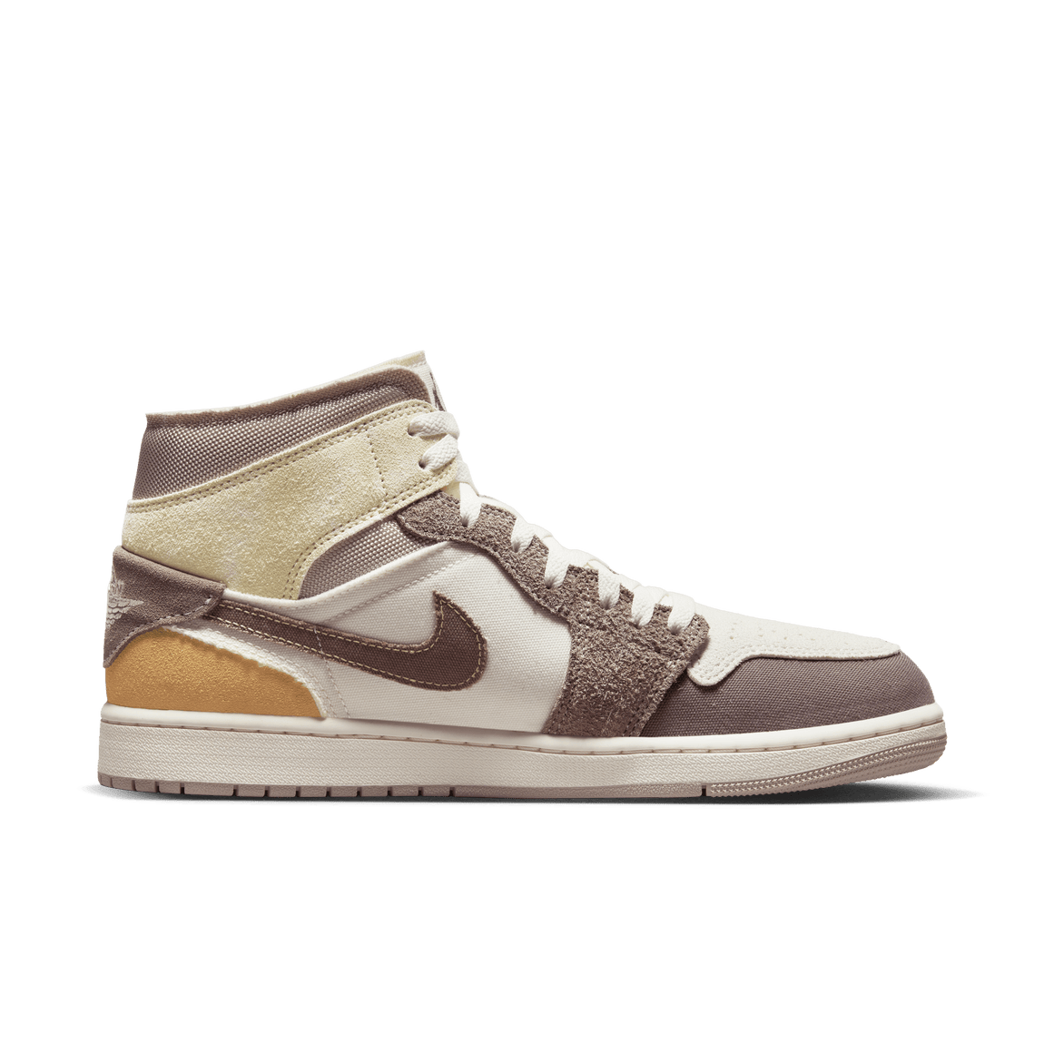Air Jordan 1 Mid SE Craft (Sail/Taupe Haze-Fossil Stone) - Air Jordan 1 Mid SE Craft (Sail/Taupe Haze-Fossil Stone) - 
