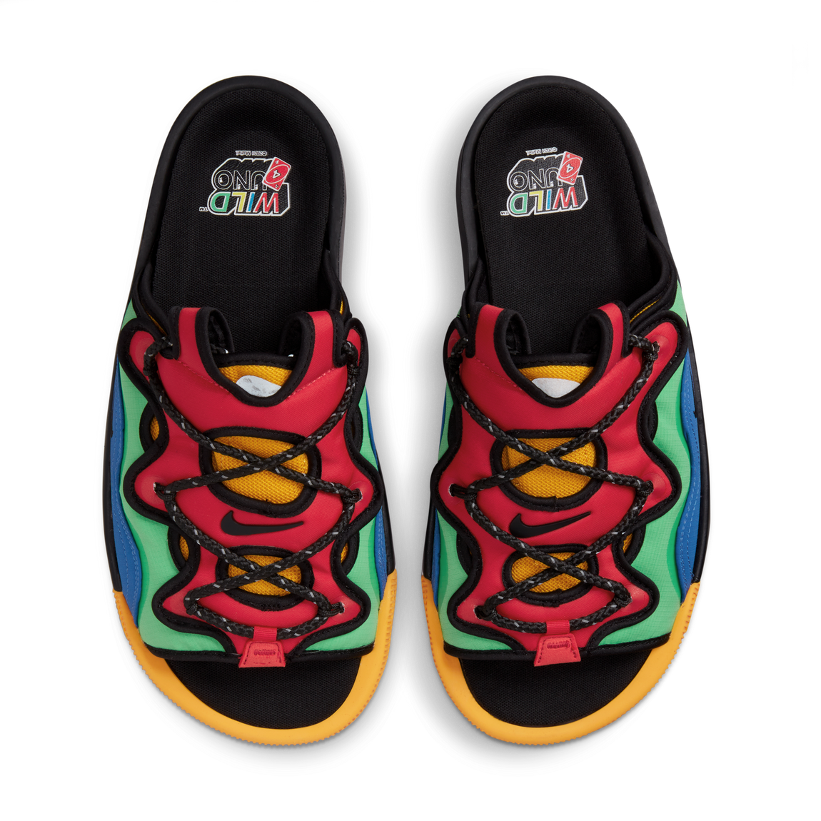UNO X Nike Offline 2.0 PRM Slide (Light Green Spark/Black/University Red) - UNO X Nike Offline 2.0 PRM Slide (Light Green Spark/Black/University Red) - 