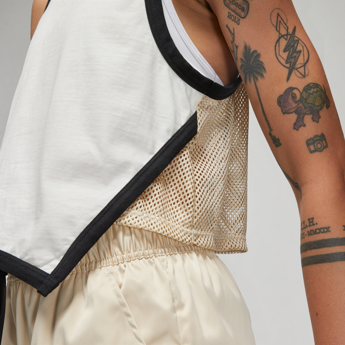 Jordan Essentials Women's Jersey Tank (Sail/Sanddrift-Black) - Jordan Essentials Women's Jersey Tank (Sail/Sanddrift-Black) - 