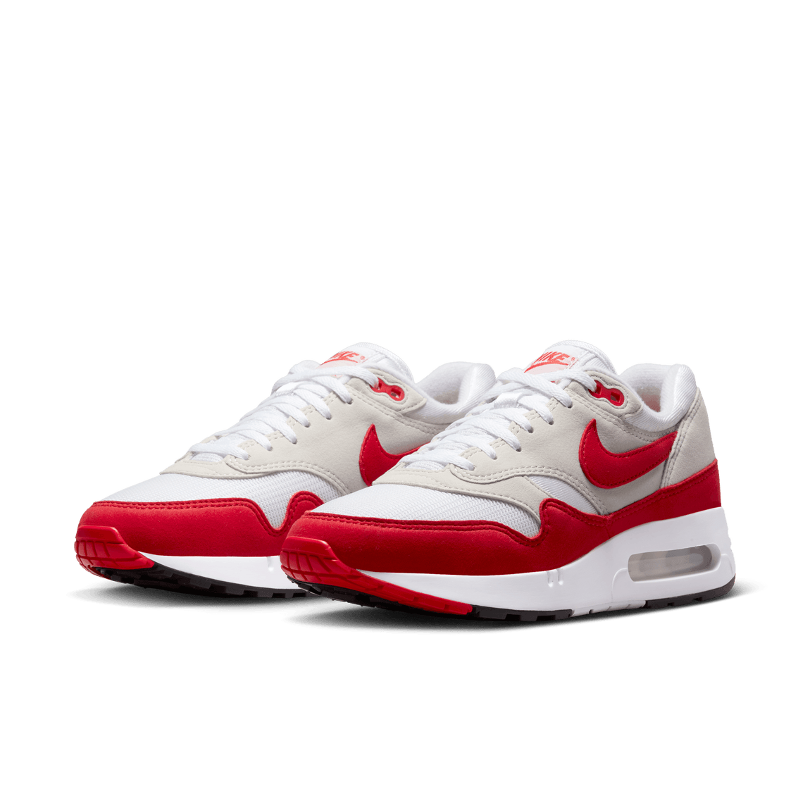 Women's Nike Air Max 1 OG 86 'Big Bubble' (White/University Red/Light Neutral Grey) - Women's Nike Air Max 1 OG 86 'Big Bubble' (White/University Red/Light Neutral Grey) - 