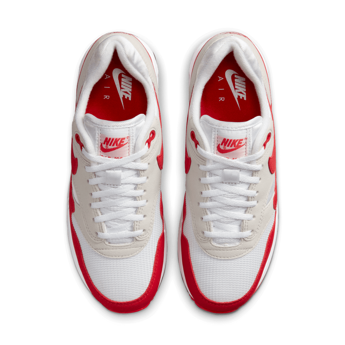 Women's Nike Air Max 1 OG 86 'Big Bubble' (White/University Red/Light Neutral Grey) - Women's Nike Air Max 1 OG 86 'Big Bubble' (White/University Red/Light Neutral Grey) - 