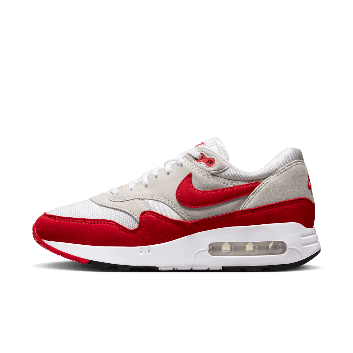 Women's Nike Air Max 1 OG 86 'Big Bubble' (White/University Red/Light Neutral Grey) - Women's Nike Air Max 1 OG 86 'Big Bubble' (White/University Red/Light Neutral Grey) - 