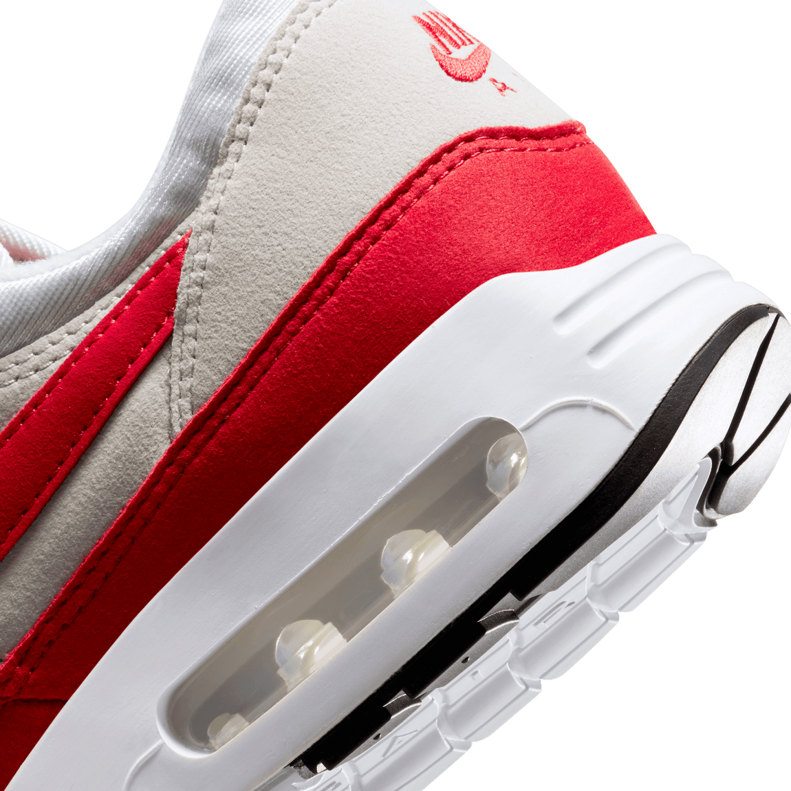Women's Nike Air Max 1 OG 86 'Big Bubble' (White/University Red/Light Neutral Grey) - Women's Nike Air Max 1 OG 86 'Big Bubble' (White/University Red/Light Neutral Grey) - 