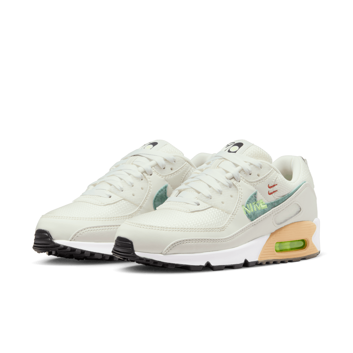 Nike Women's Air Max 90 SE (Summit White/Neptune Green/Sail-Phantom) - Nike Women's Air Max 90 SE (Summit White/Neptune Green/Sail-Phantom) - 
