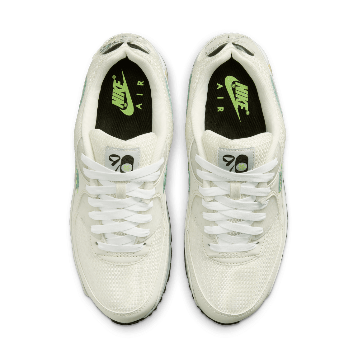 Nike Women's Air Max 90 SE (Summit White/Neptune Green/Sail-Phantom) - Nike Women's Air Max 90 SE (Summit White/Neptune Green/Sail-Phantom) - 