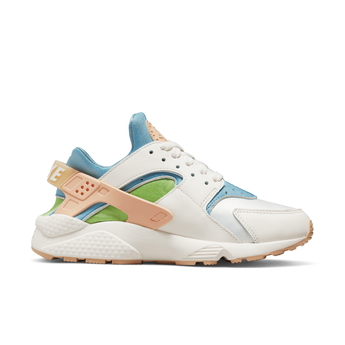 Nike Women's Air Huarache SE (Sail/Arctic Orange/Worn Blue-Vivid Green) - Nike Women's Air Huarache SE (Sail/Arctic Orange/Worn Blue-Vivid Green) - 