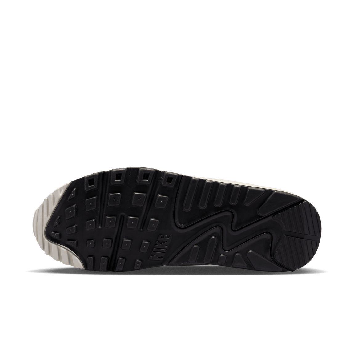 Women's Nike Air Max 90 (Summit White/Black-Light Bone) - Women's Nike Air Max 90 (Summit White/Black-Light Bone) - 