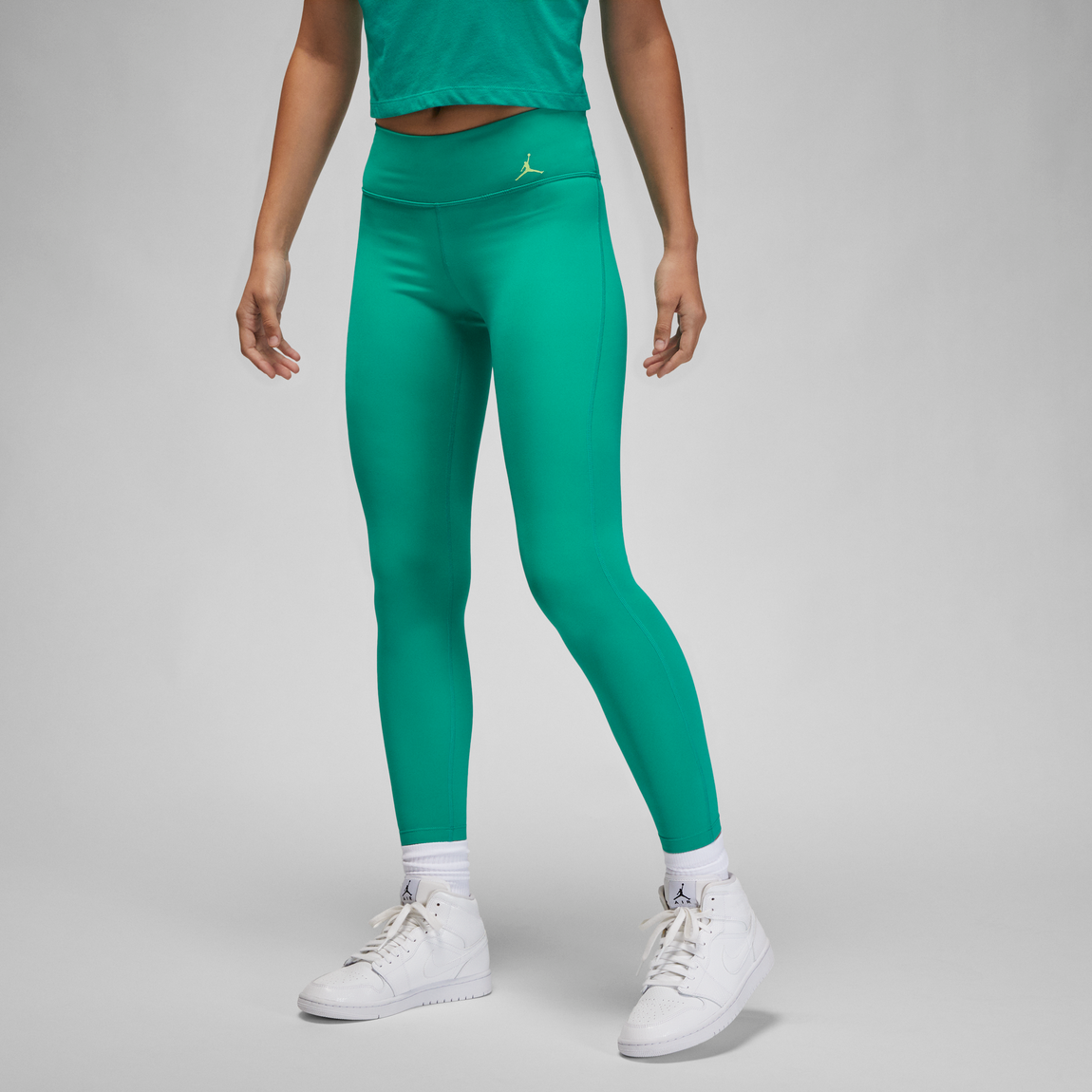 Jordan Women's Sport Leggings (New Emerald/Key Lime) - Jordan Women's Sport Leggings (New Emerald/Key Lime) - 