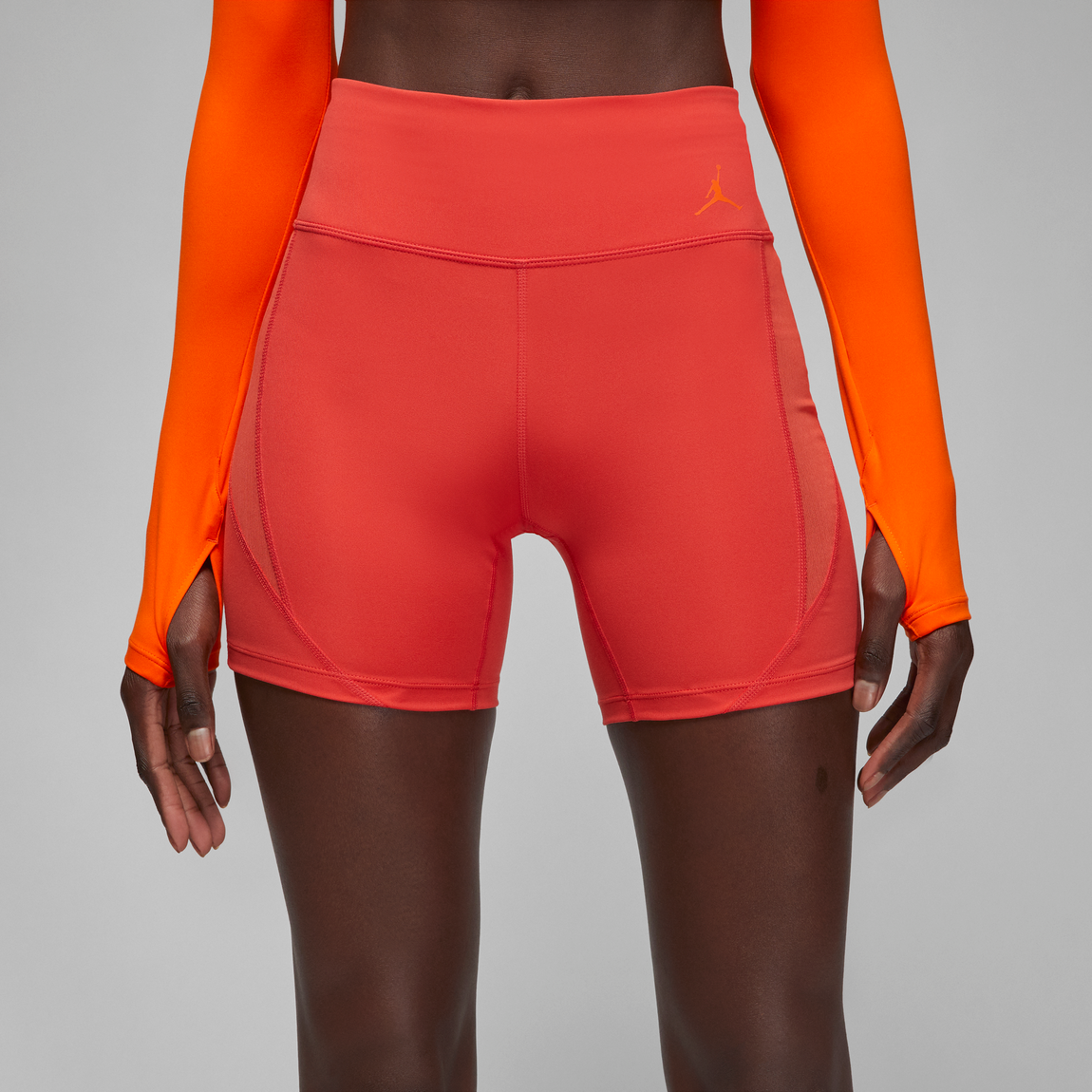 Jordan Women's Dri-Fit Sport Shorts (Lobster/Safety Orange) - Jordan Women's Dri-Fit Sport Shorts (Lobster/Safety Orange) - 