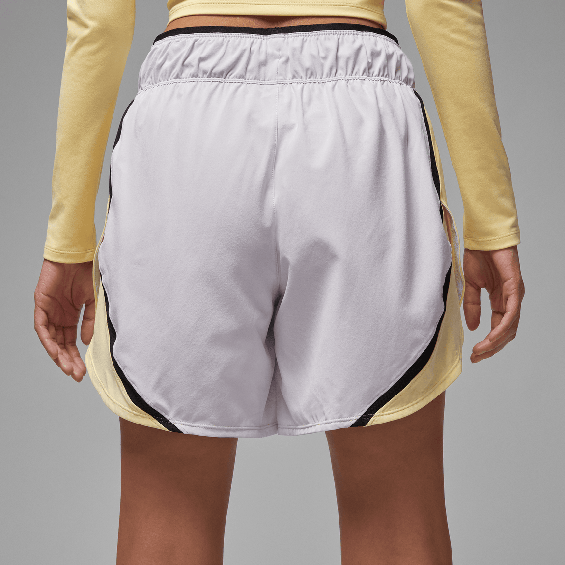 Women's Jordan Sport Shorts (Barely Grape/Lemon Wash-Black) - Women's Jordan Sport Shorts (Barely Grape/Lemon Wash-Black) - 
