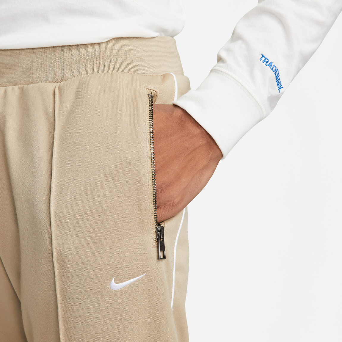 Nike Sportswear Pants (Khaki/White) - Nike Sportswear Pants (Khaki/White) - 
