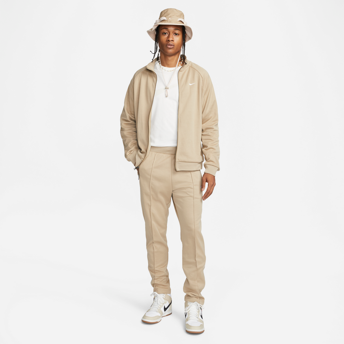 Nike Sportswear Pants (Khaki/White) - Nike Sportswear Pants (Khaki/White) - 