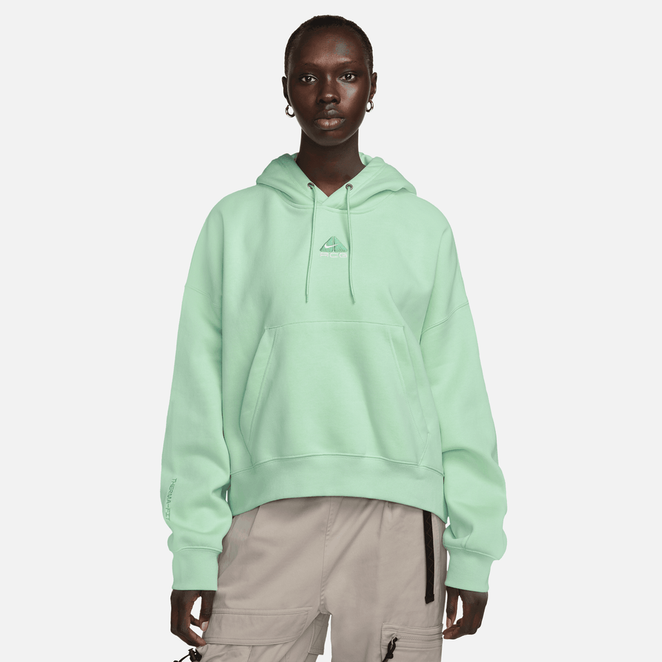 Nike Women's ACG Therma-Fit Pullover Hoodie (Mint Foam/Light Magenta) - Women's Sweatshirts/Hoodies