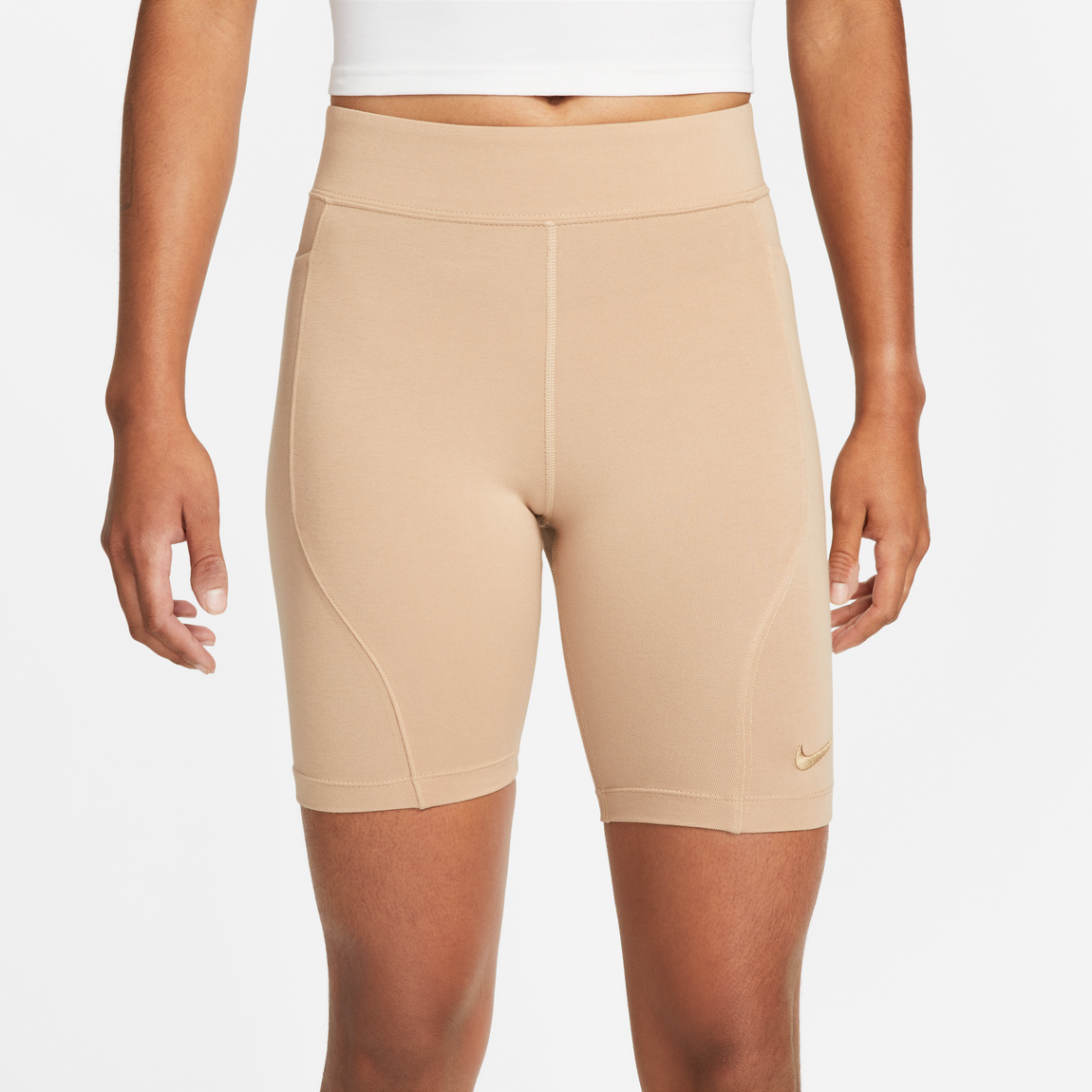 Nike Women's Sportswear Everyday Wear Shorts (Hemp/Dk Driftwood) - Nike Women's Sportswear Everyday Wear Shorts (Hemp/Dk Driftwood) - 