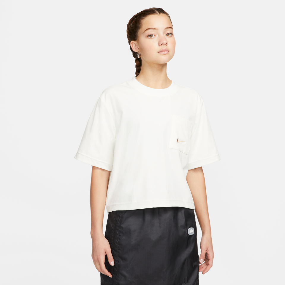 Nike Sportswear Everyday Women's Boxy Top (Sail/Hemp) - july 2022 sale