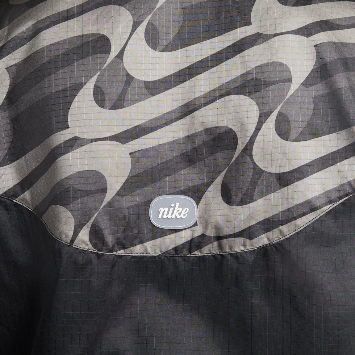 Nike Sportswear Icon Clash Women's Allover Print Jacket (Black/Driftwood-White) - Nike Sportswear Icon Clash Women's Allover Print Jacket (Black/Driftwood-White) - 