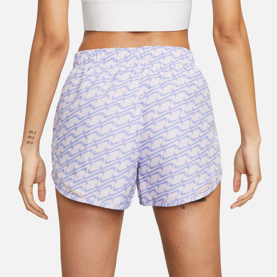 Nike Women's Dri-Fit Tempo Icon Clash Shorts (Doll/Sesame-White) - Nike Women's Dri-Fit Tempo Icon Clash Shorts (Doll/Sesame-White) - 