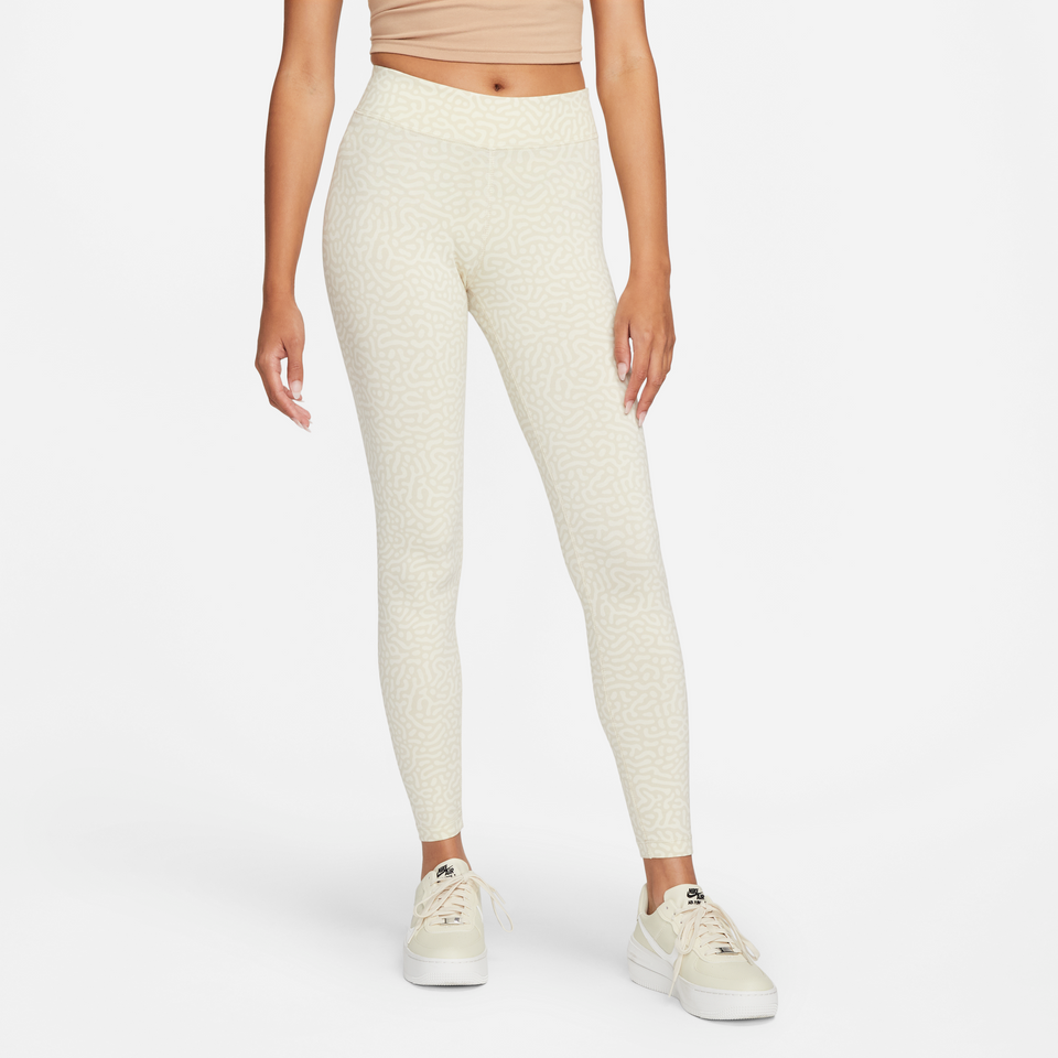 Nike Sportswear Women's Sport Shine Leggings (Rattan/White) - Women's - Bottoms