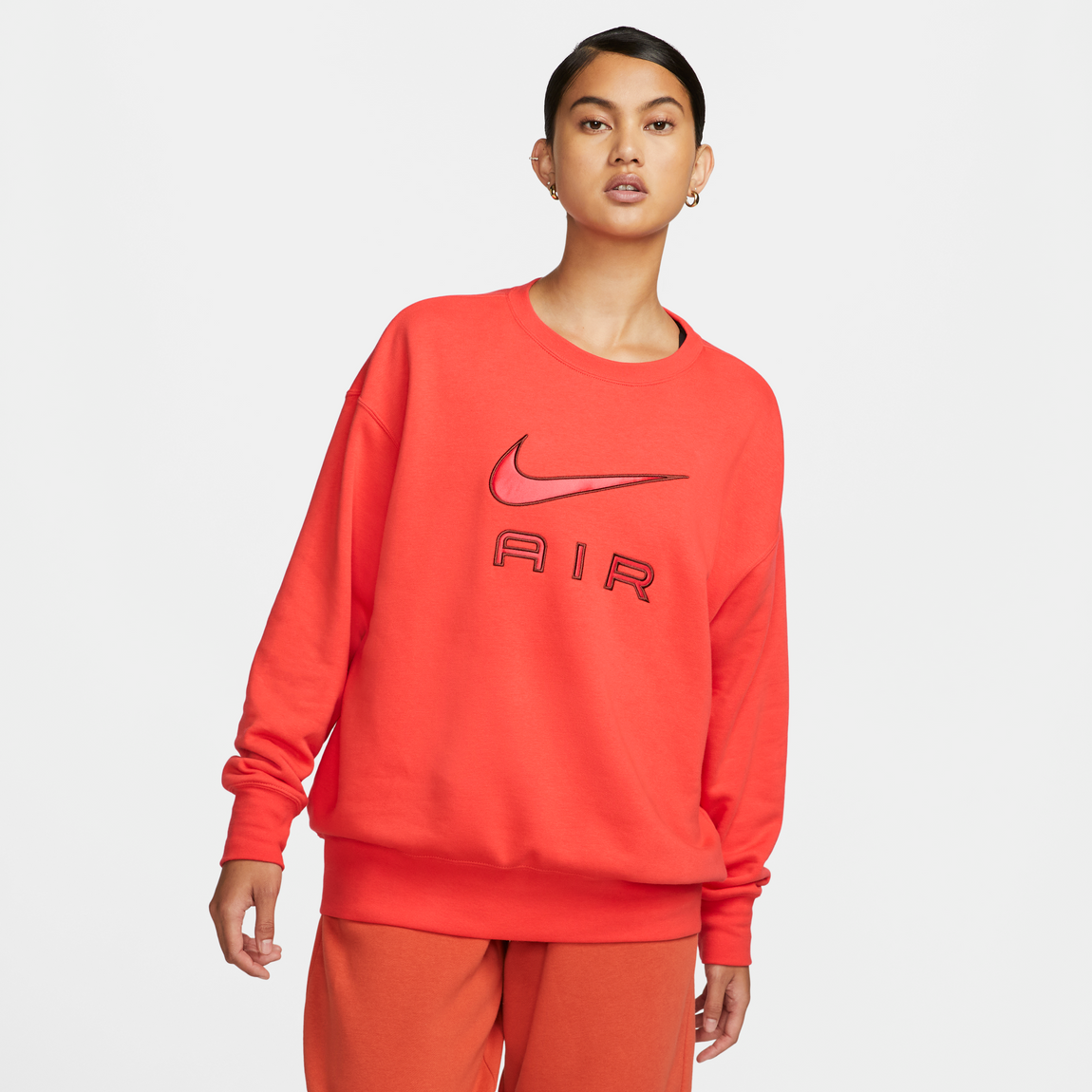 Nike Air Women's Sweatshirt (Light Crimson/Oxen Brown) - Nike Air Women's Sweatshirt (Light Crimson/Oxen Brown) - 