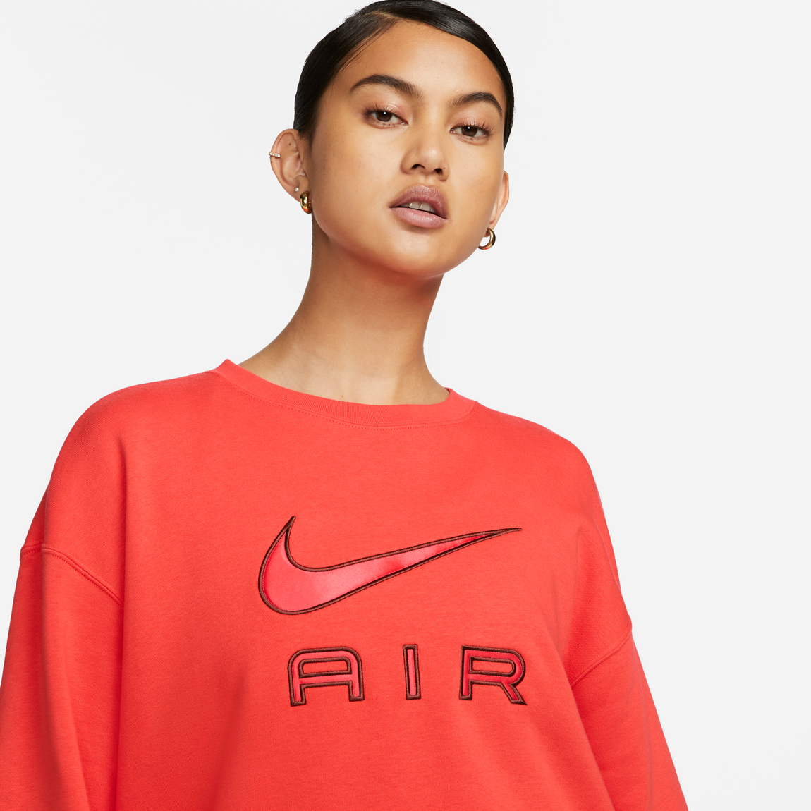 Nike Air Women's Sweatshirt (Light Crimson/Oxen Brown) - Nike Air Women's Sweatshirt (Light Crimson/Oxen Brown) - 