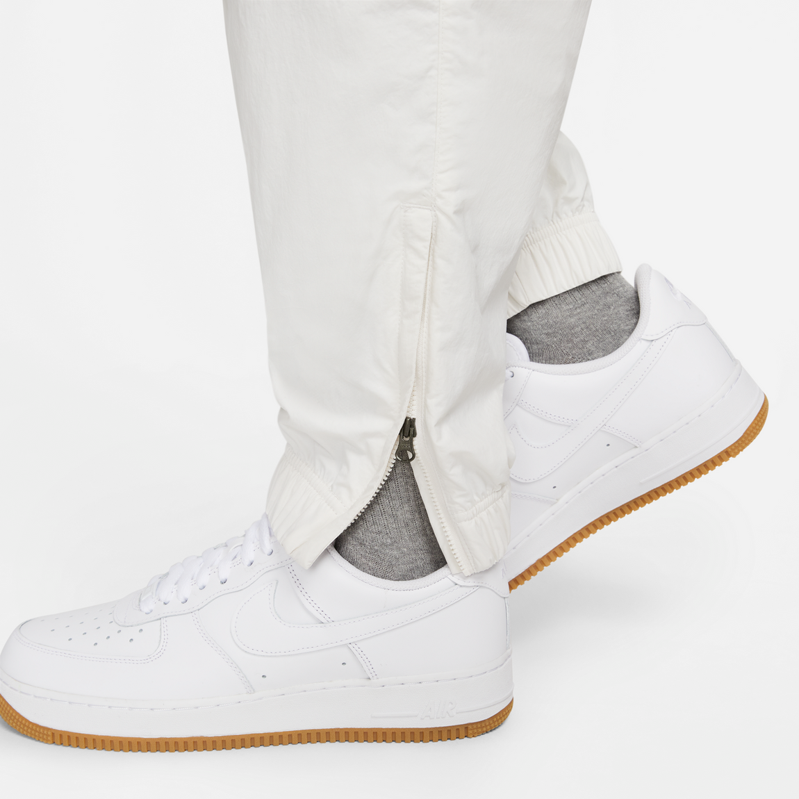 Nike Sportswear Solo Swoosh Woven Pants (Phantom/White) - Nike Sportswear Solo Swoosh Woven Pants (Phantom/White) - 